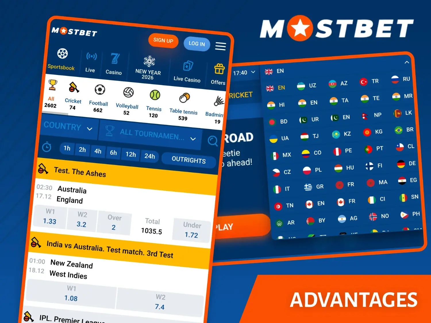 Mostbet Advantages